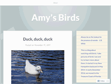 Tablet Screenshot of amybirds.com